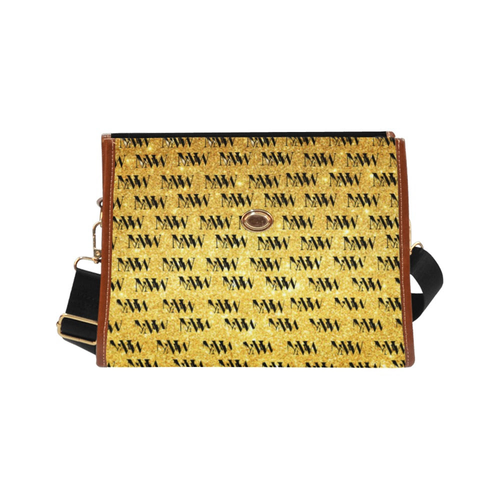 Gold MNAGA Waterproof Canvas Bag (Model 1641)