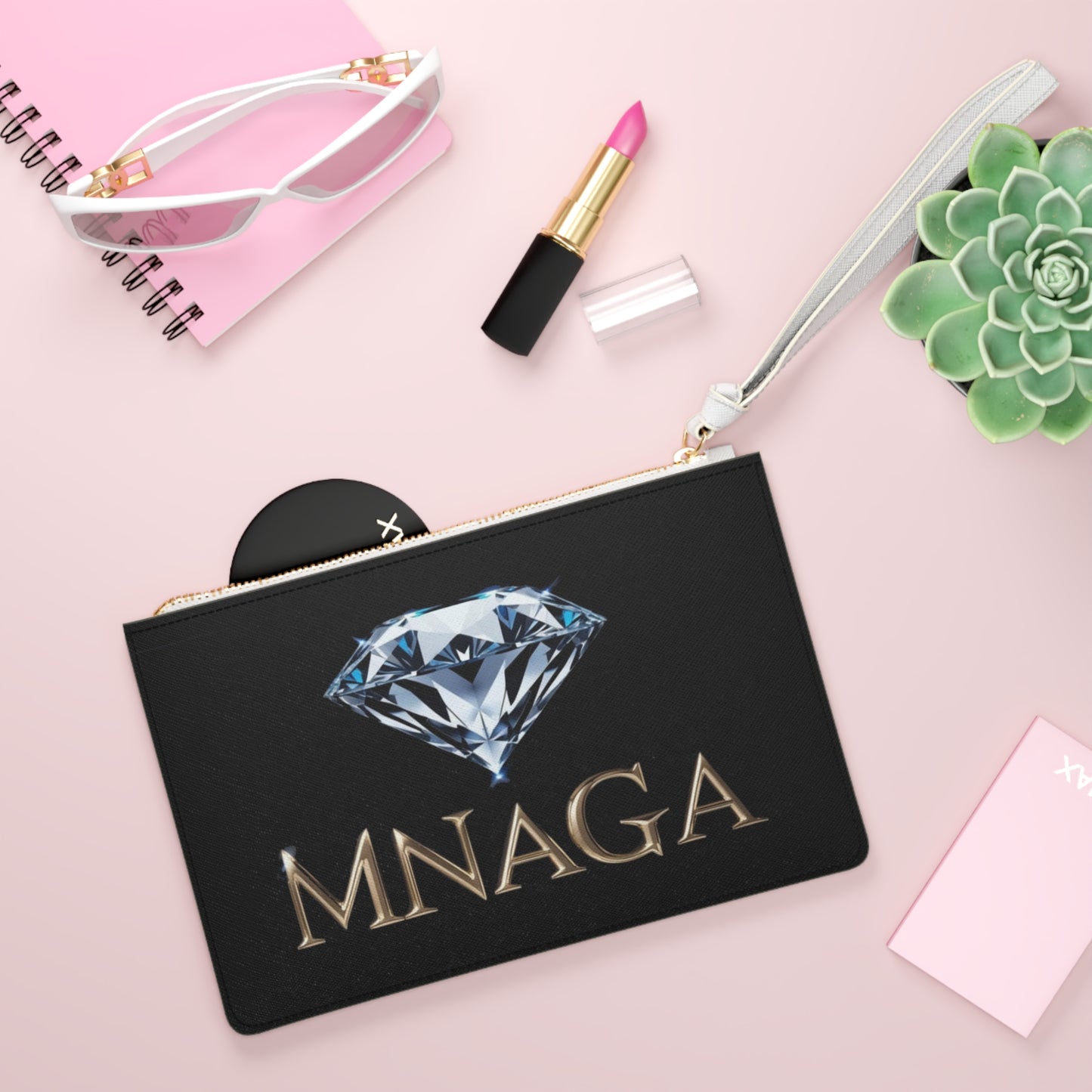 MNAGA Elegant Diamond Clutch Bag, Stylish Evening Bag, Chic Makeup Purse, Parties, Prom