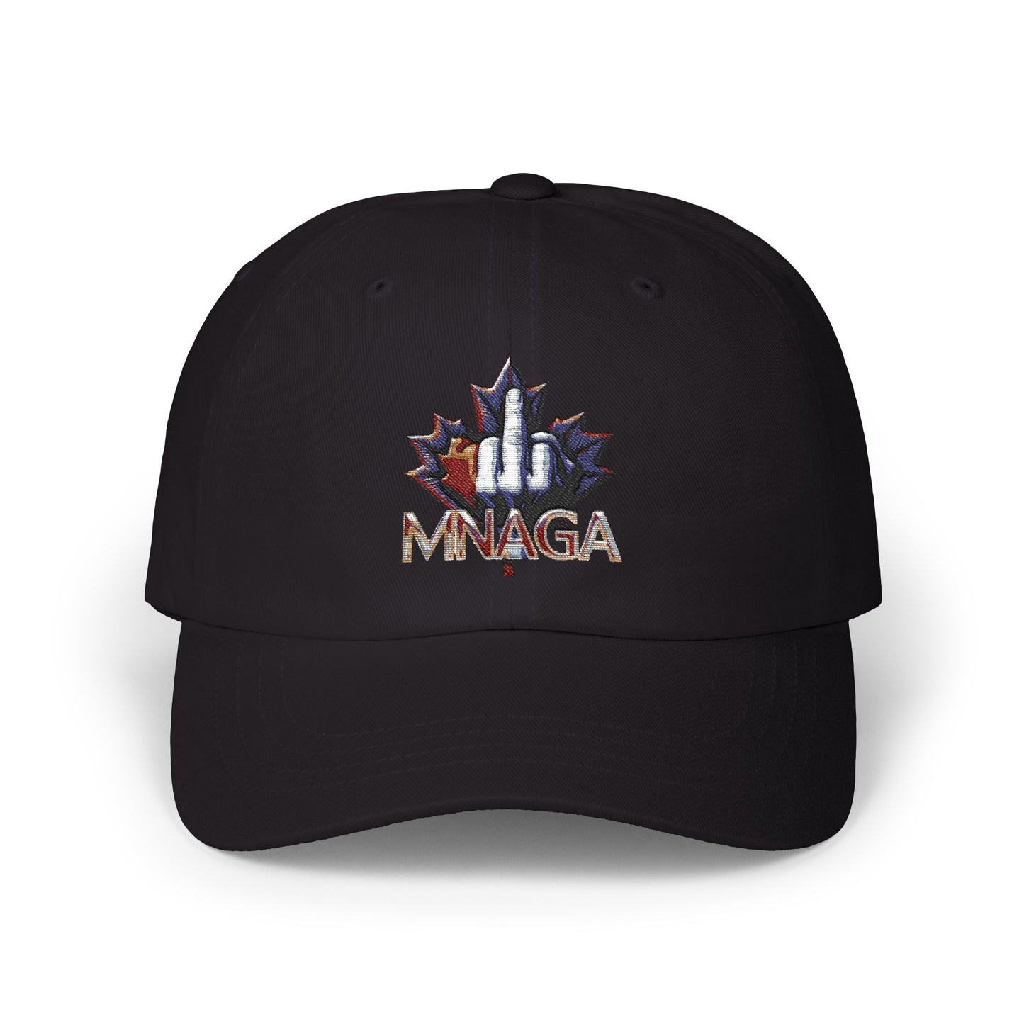 MNAGA Dad Cap with Embroidered Maple Leaf Design, Casual Hat, Gift for Fathers Day, Outdoor Style, Trendy Accessory