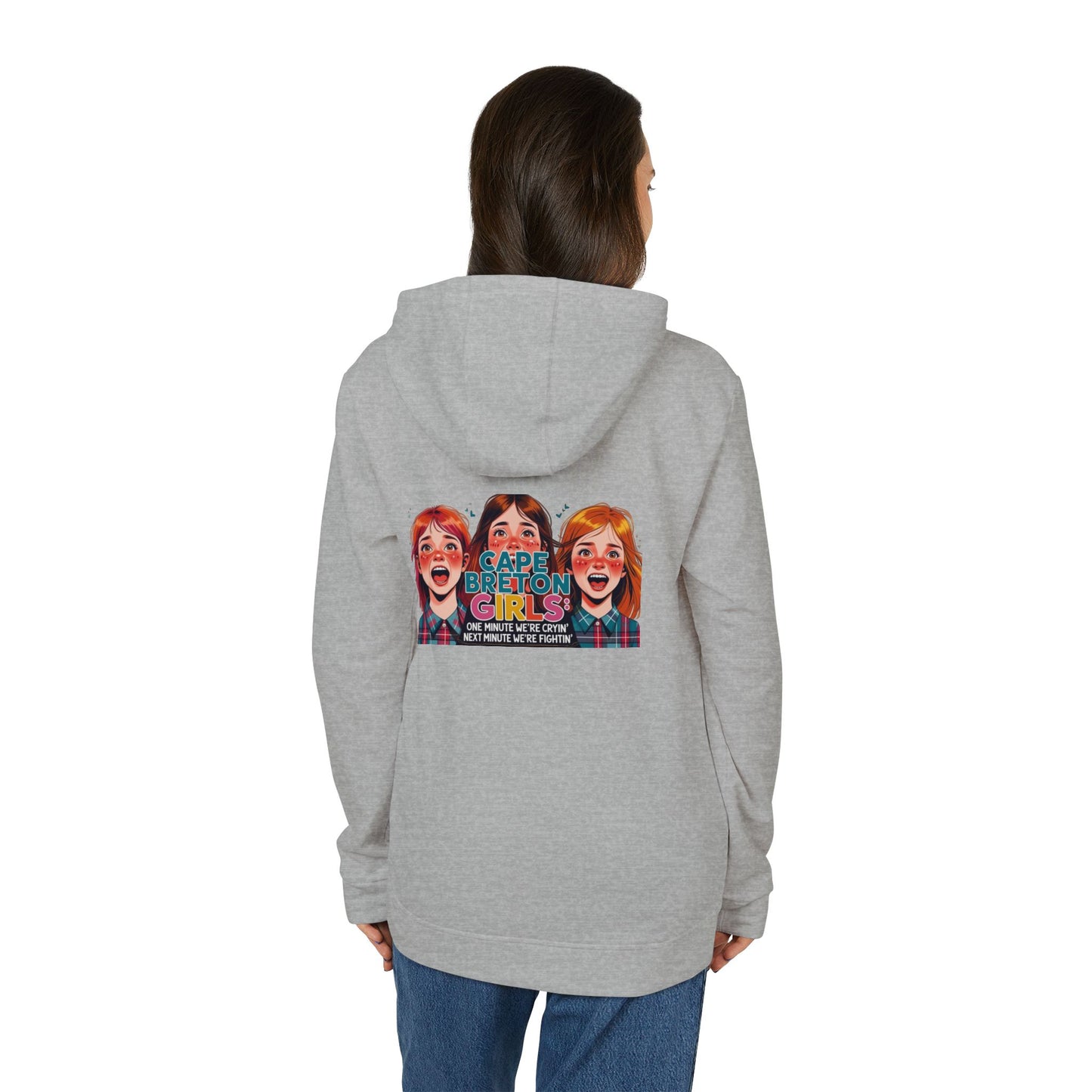 MNAGA Fleece Hoodie - Cape Breton Girls Graphic, Cozy Gift for Adults, Casual Wear,
