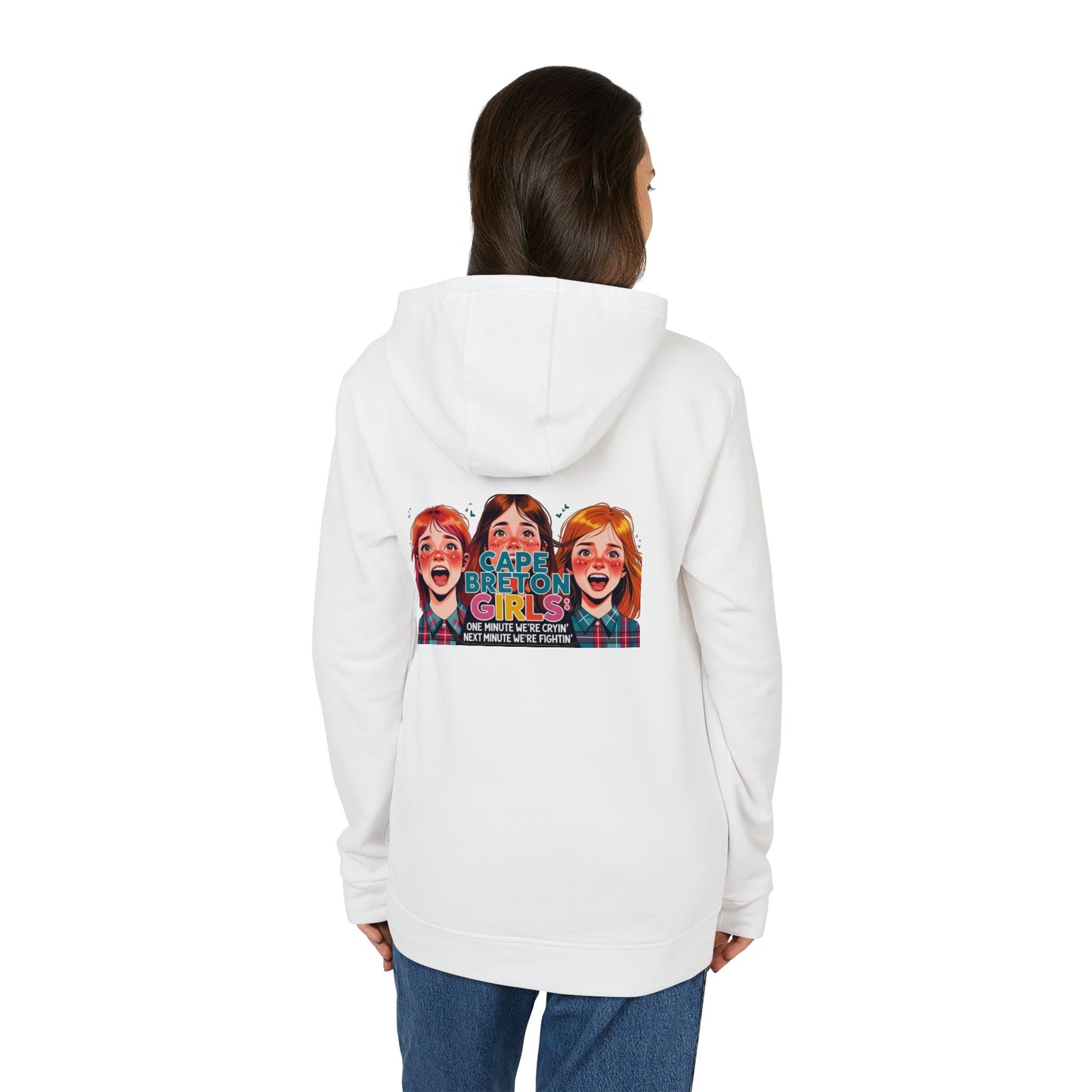 MNAGA Fleece Hoodie - Cape Breton Girls Graphic, Cozy Gift for Adults, Casual Wear,