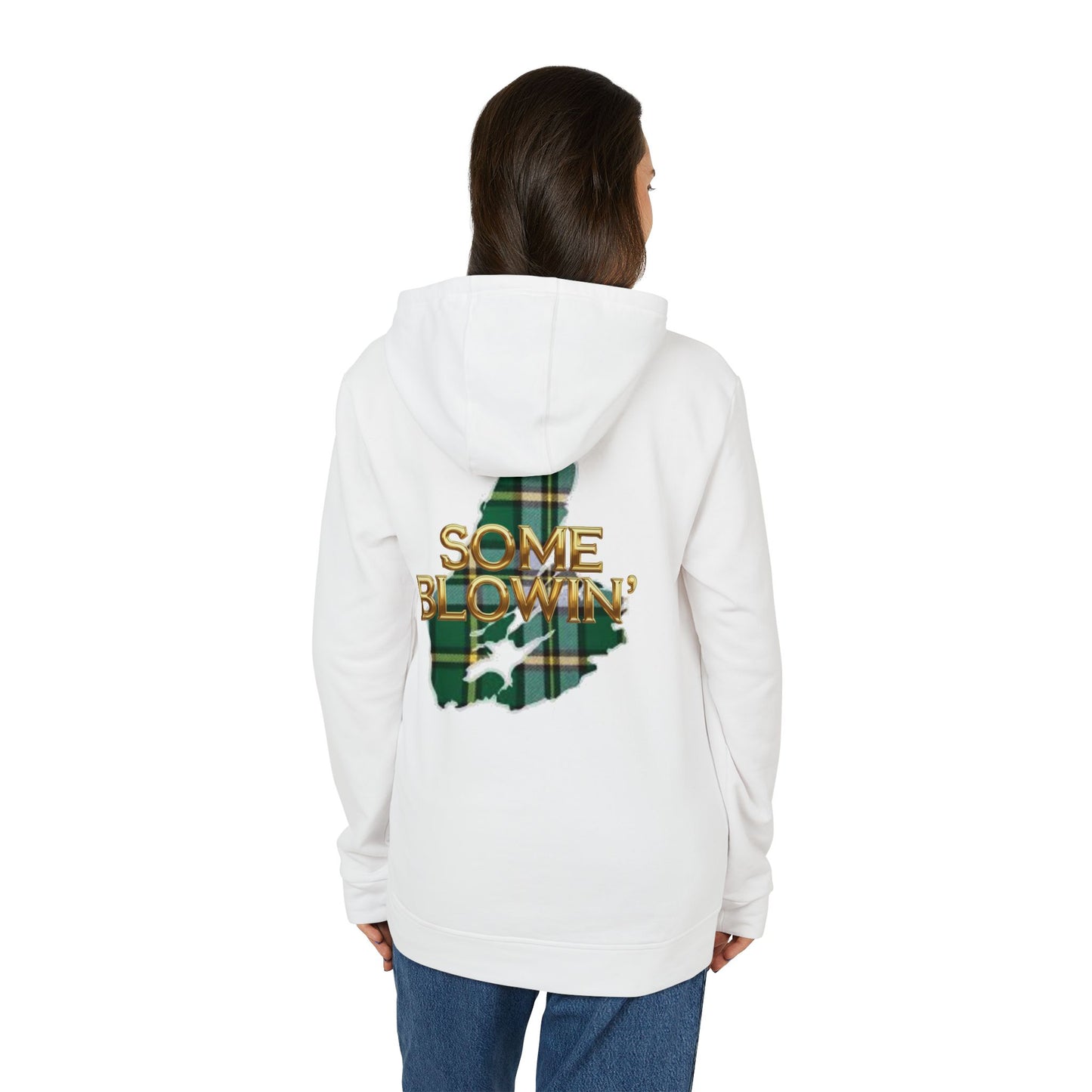 MNAGA Cape Breton Novelty Cozy Unisex Fleece Hoodie, Casual Streetwear, Comfortable Layering, Perfect for Fall/Winter