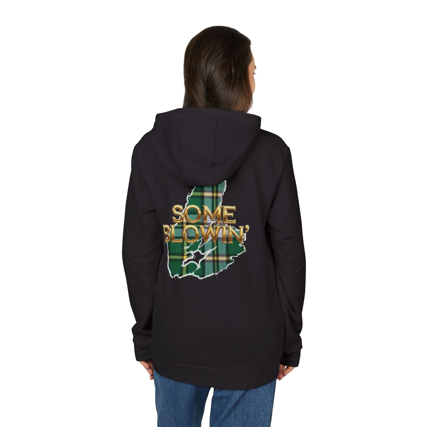 MNAGA Cape Breton Novelty Cozy Unisex Fleece Hoodie, Casual Streetwear, Comfortable Layering, Perfect for Fall/Winter
