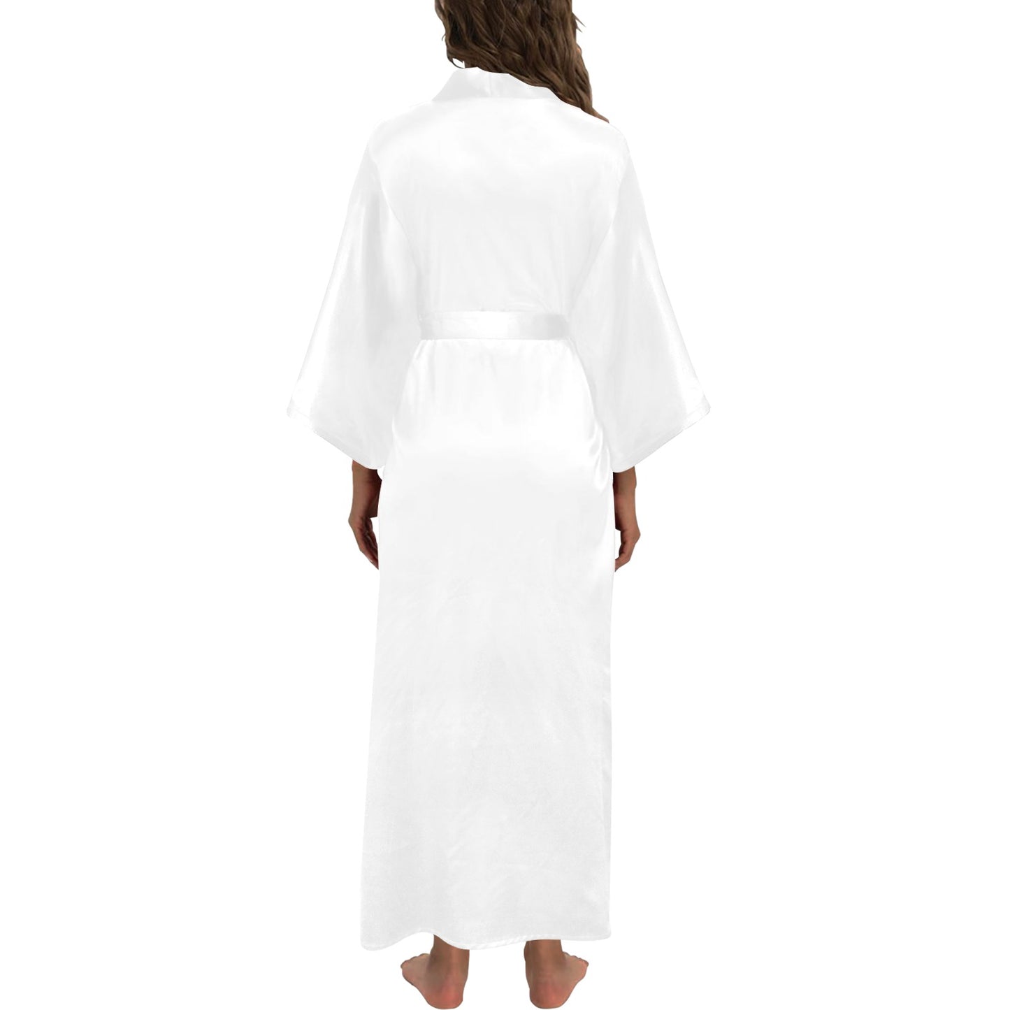White Long Kimono Robe
