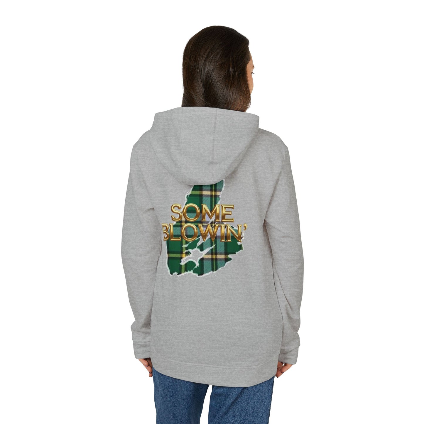 MNAGA Cape Breton Novelty Cozy Unisex Fleece Hoodie, Casual Streetwear, Comfortable Layering, Perfect for Fall/Winter