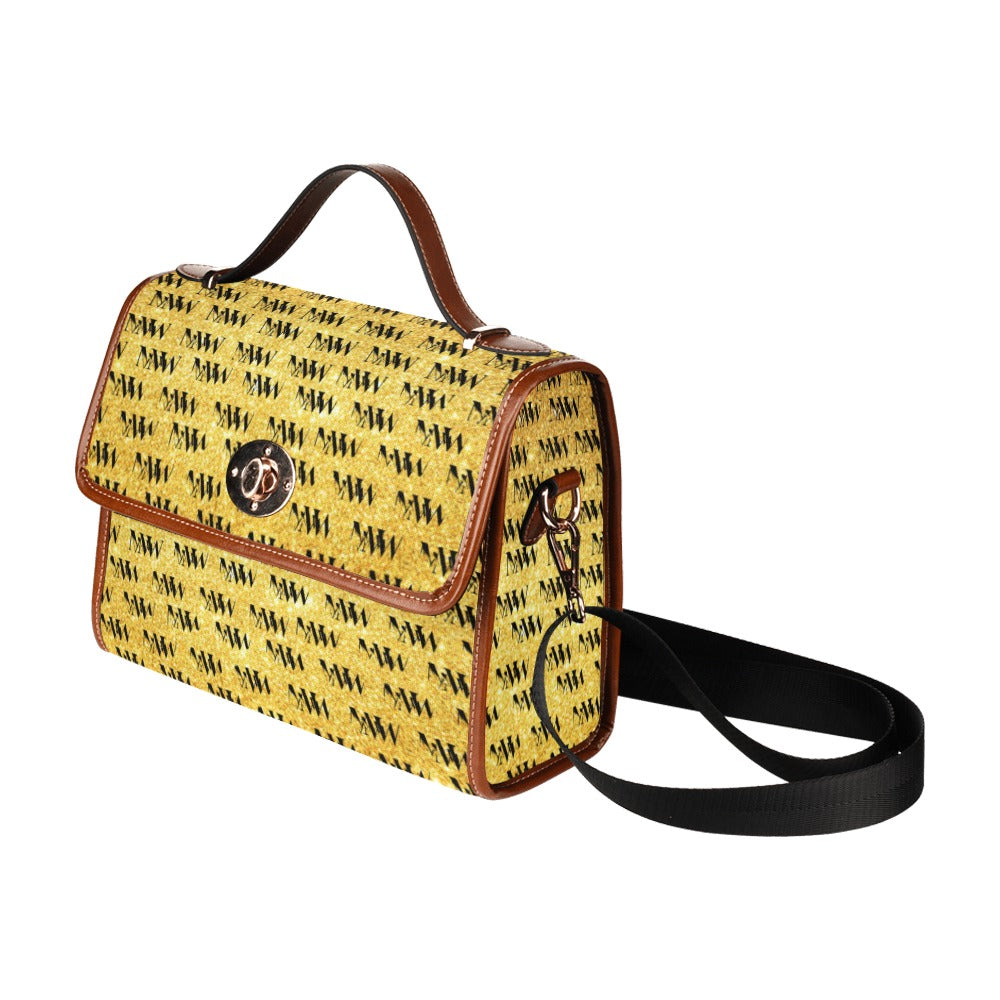 Gold MNAGA Waterproof Canvas Bag (Model 1641)