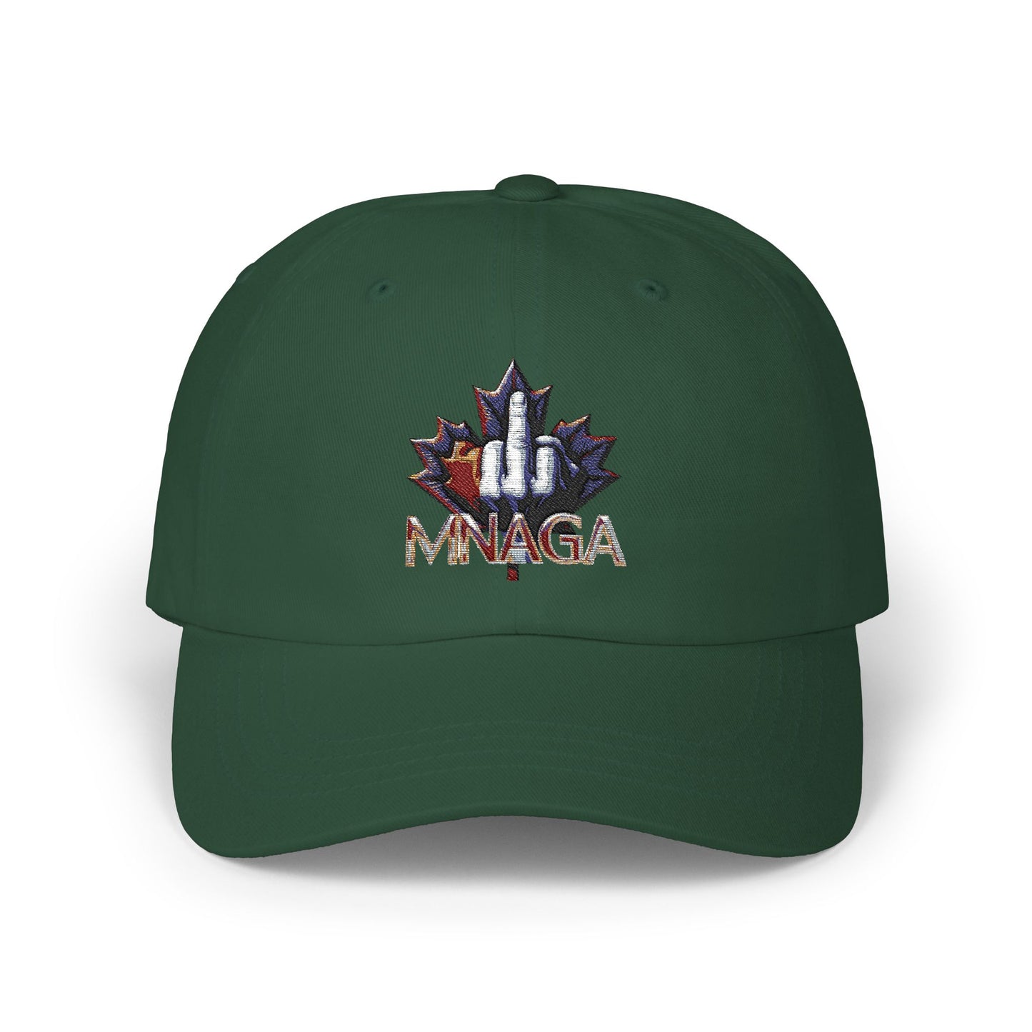MNAGA Dad Cap with Embroidered Maple Leaf Design, Casual Hat, Gift for Fathers Day, Outdoor Style, Trendy Accessory