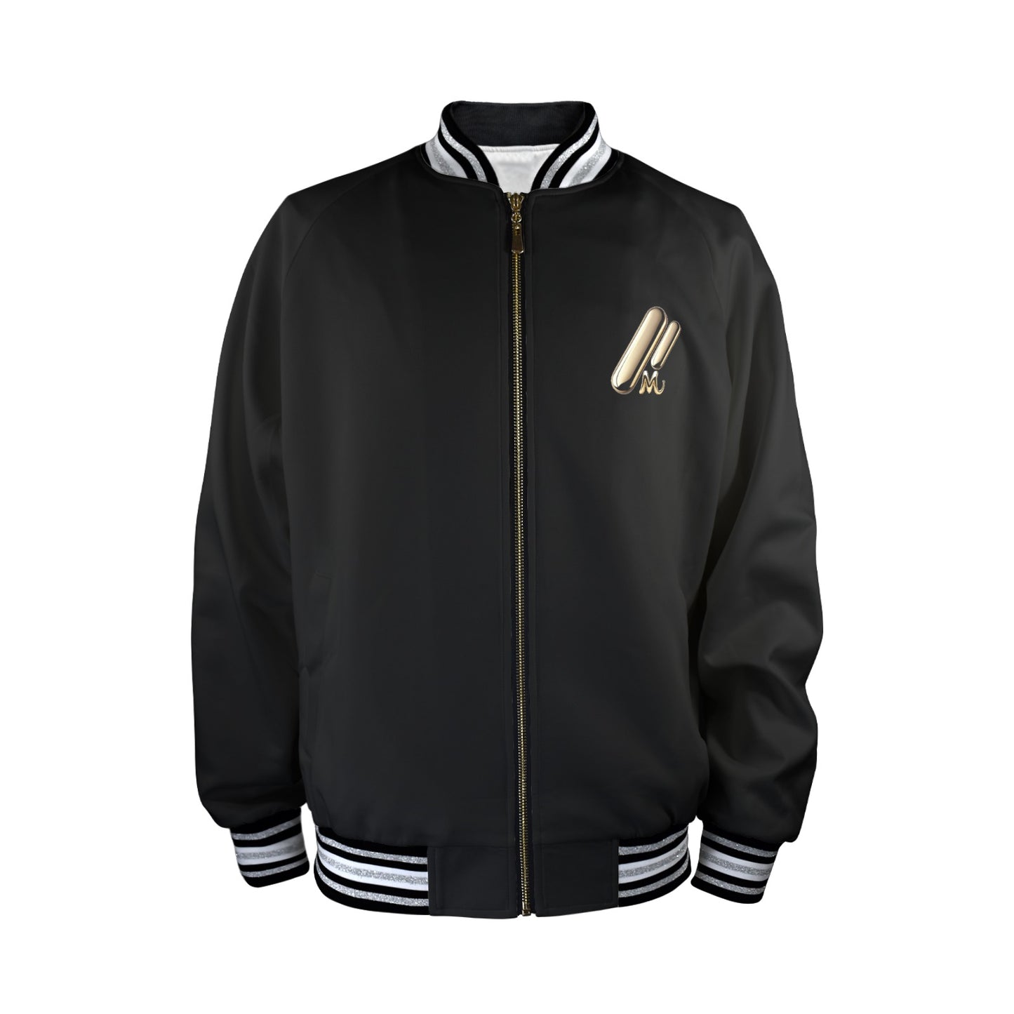 Men's Striped Trim MNAGA Bomber Jacket