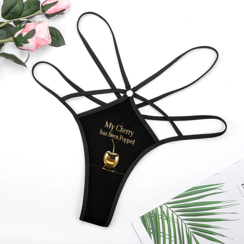 Cherry Popped T-back Thong