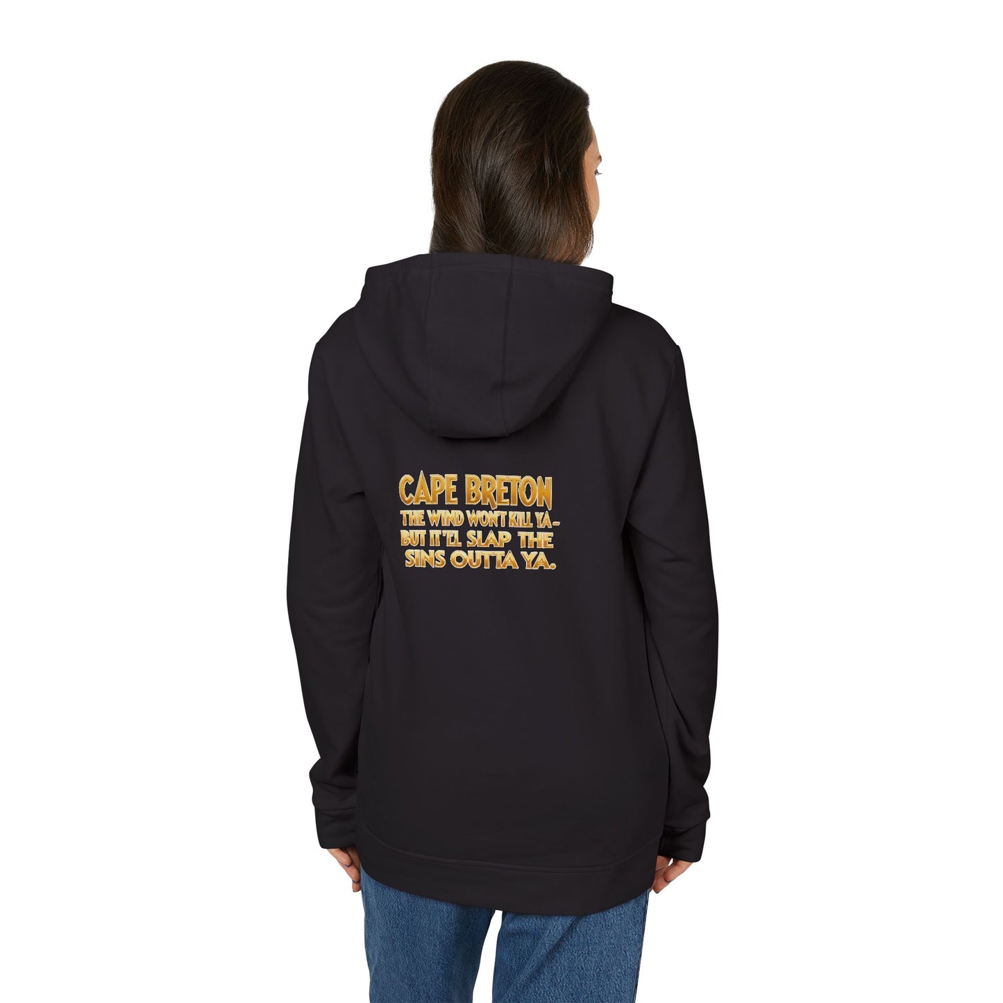 Cape Breton Fleece Hoodie, Cozy Sweatshirt, Unisex Apparel, Gift for Him/Her, Casual Wear, Travel Clothing