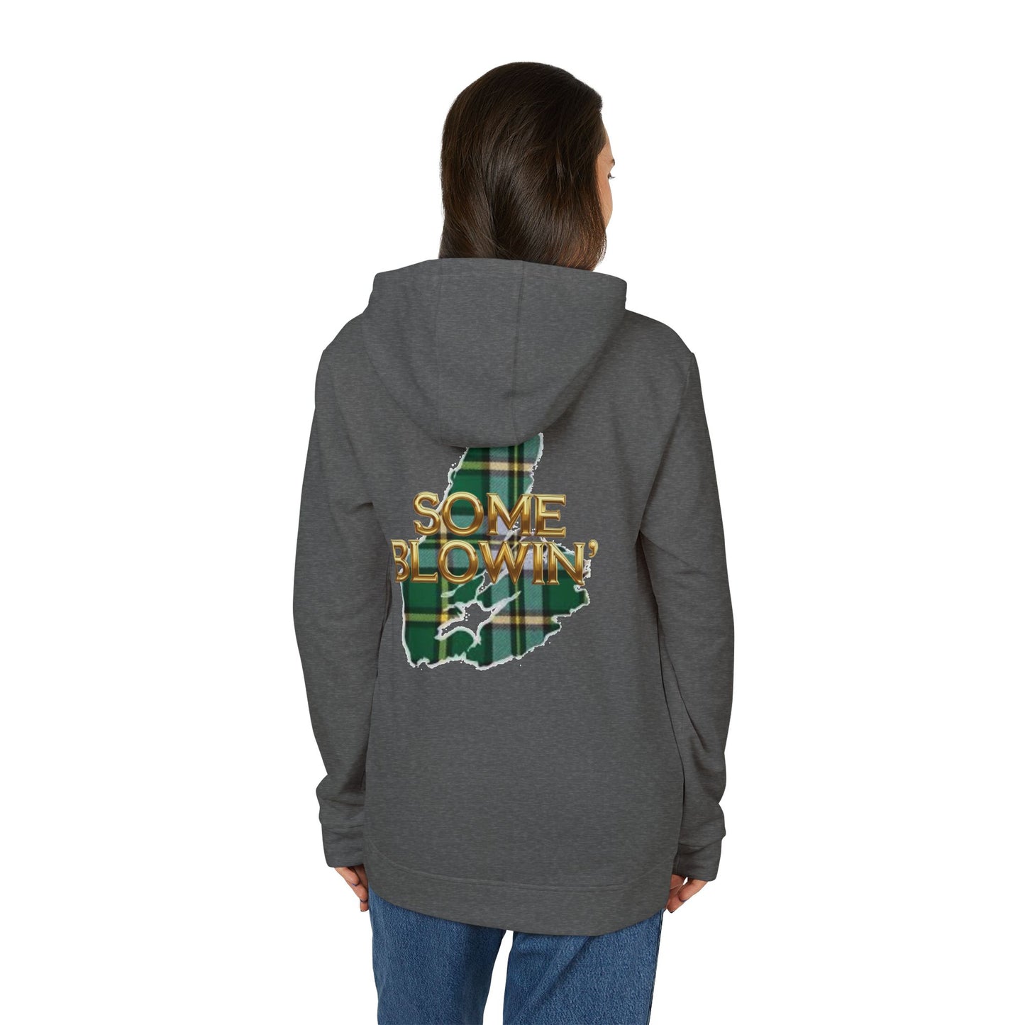 MNAGA Cape Breton Novelty Cozy Unisex Fleece Hoodie, Casual Streetwear, Comfortable Layering, Perfect for Fall/Winter