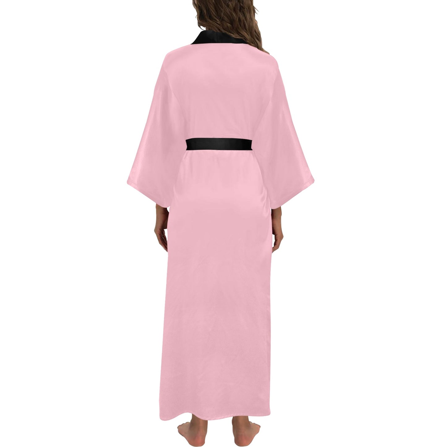 Pink Long Kimono Robe