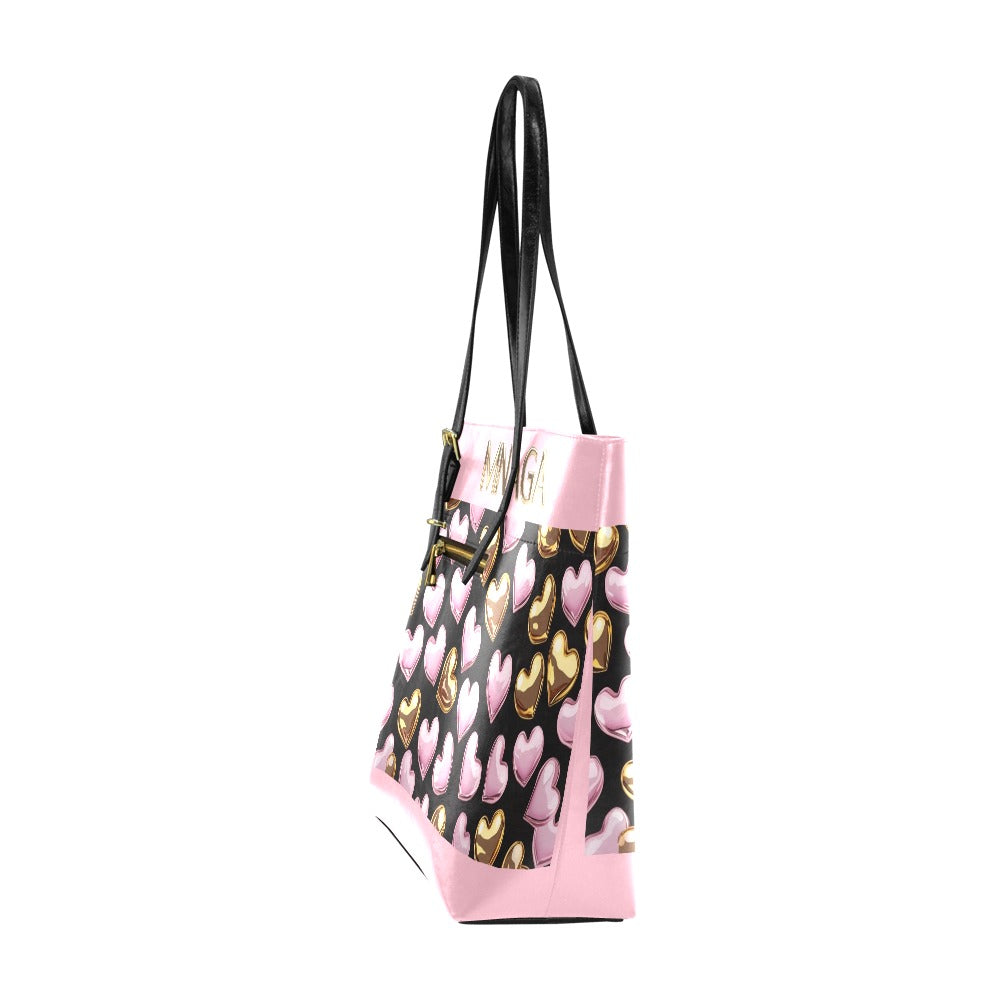 MNAGA Hearts Pink Tote Bag