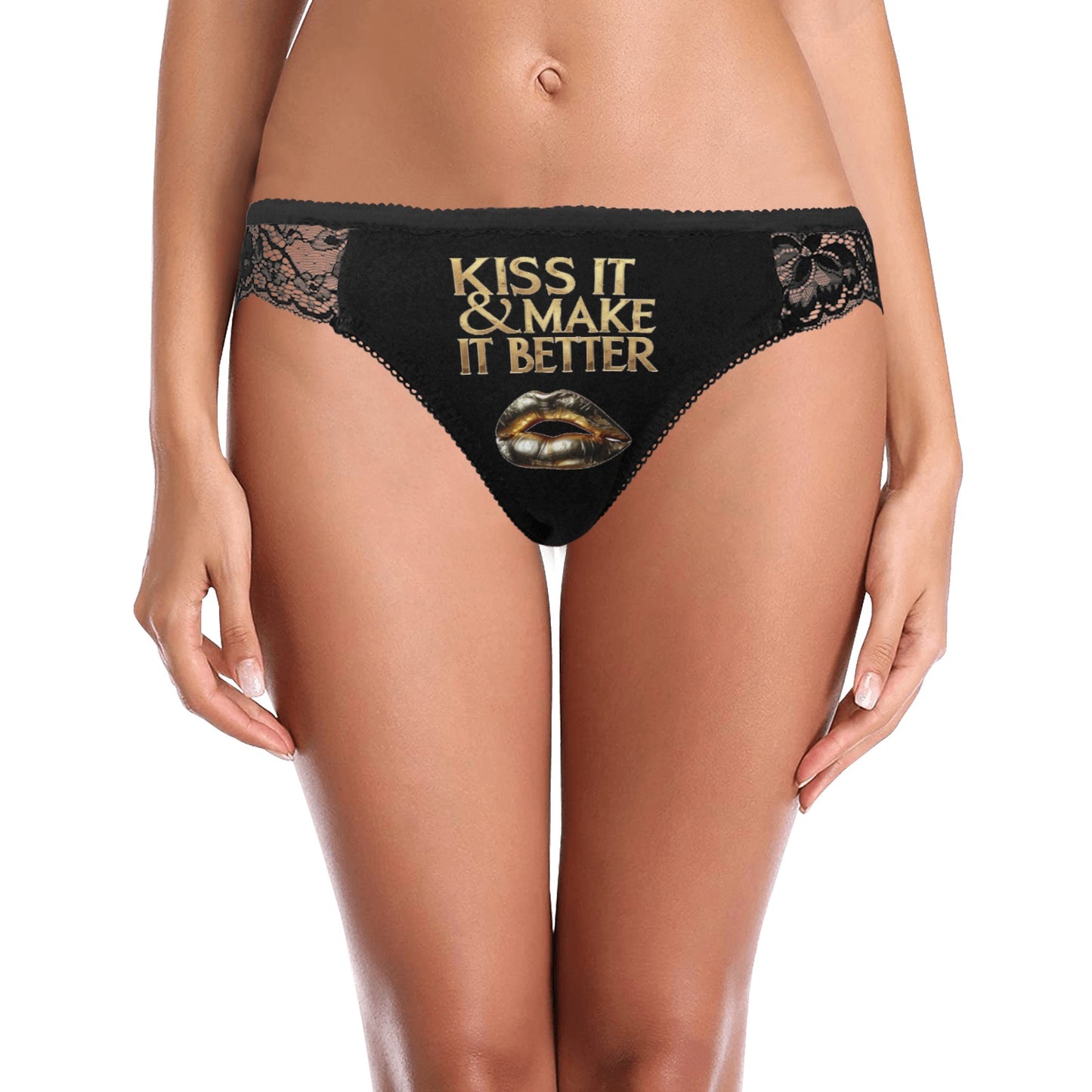 Black Kiss Women's Lace Underwear(ModelL41)