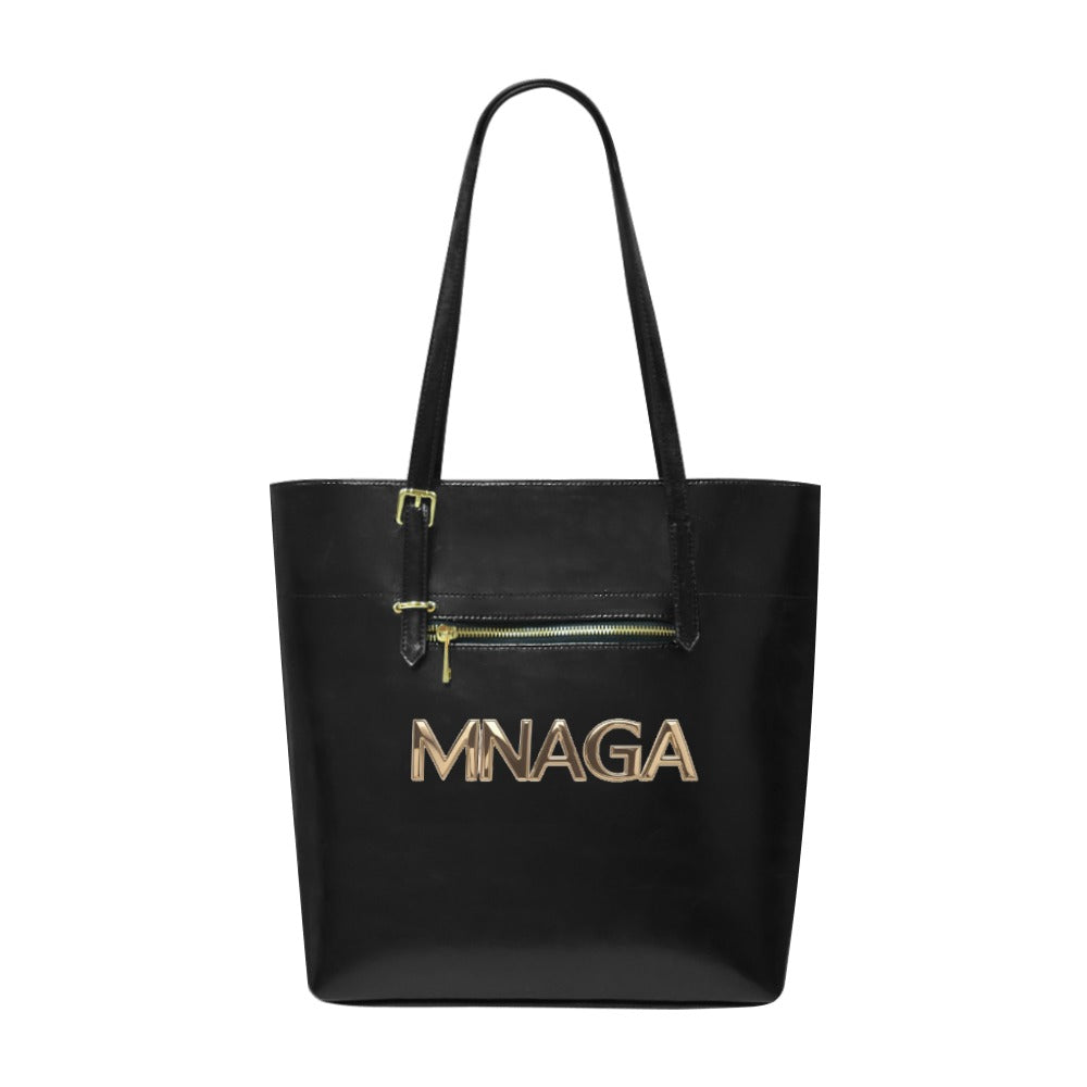 MNAGA Black and Gold Tote Bag