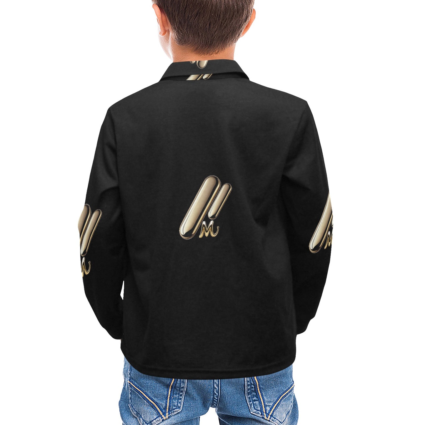 Little Boys' Long Sleeve MNAGA Polo Shirt T73
