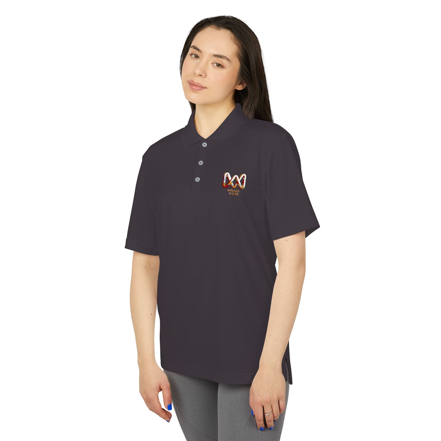 Unisex MNAGA Performance Polo, Casual Polo Shirt, Sportswear, Athletic Clothing