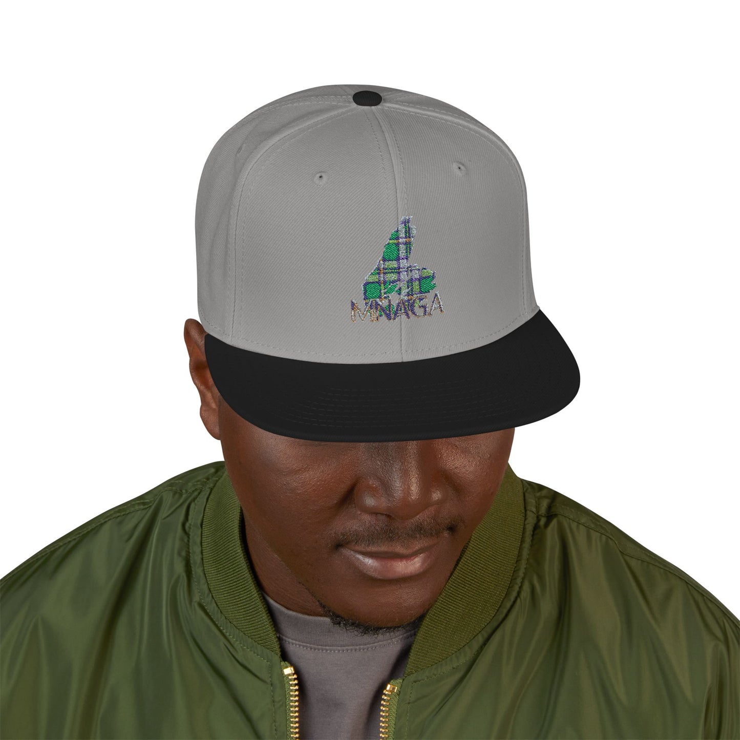 MNAGA Cape Breton Snapback Hat with Embroidery Design | Trendy Adjustable Cap for Outdoor Activities, Streetwear