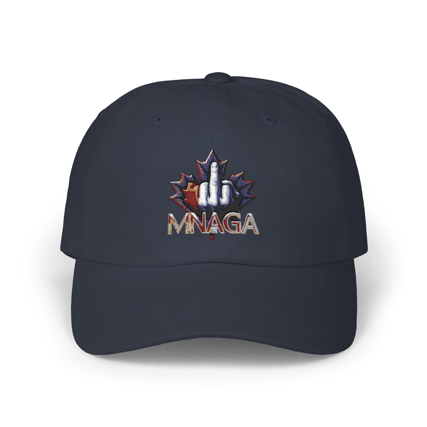 MNAGA Dad Cap with Embroidered Maple Leaf Design, Casual Hat, Gift for Fathers Day, Outdoor Style, Trendy Accessory