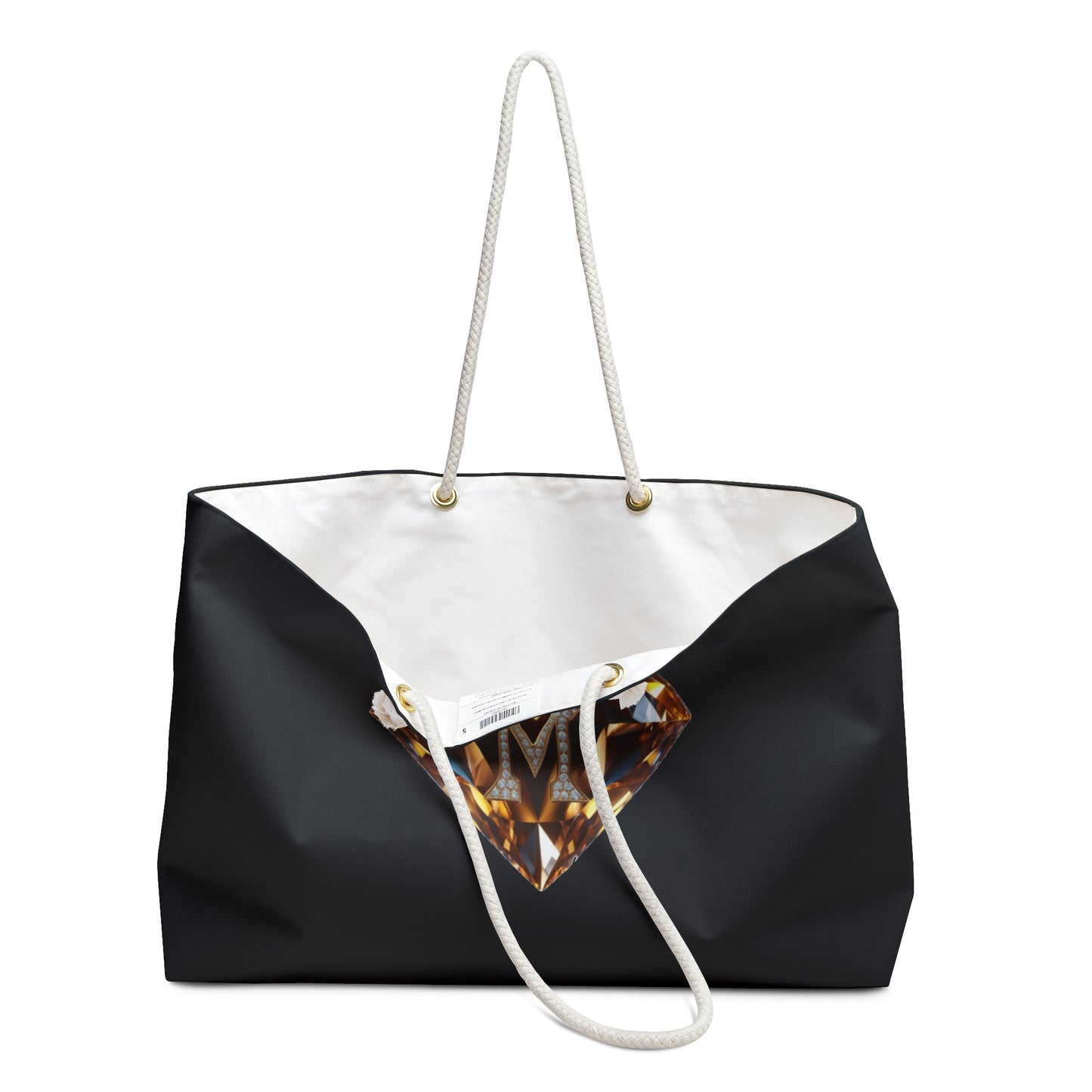 MNAGA Glamorous Weekender Bag, Travel Tote, Stylish Overnight Bag, Beach Bag, Luxury Gift for Her, Weekend Getaway