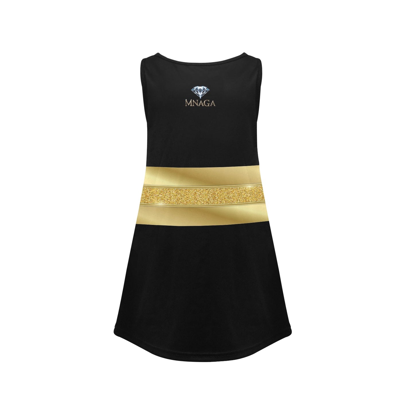 Girls' Mnaga Diamond Sleeveless Dress (D58)