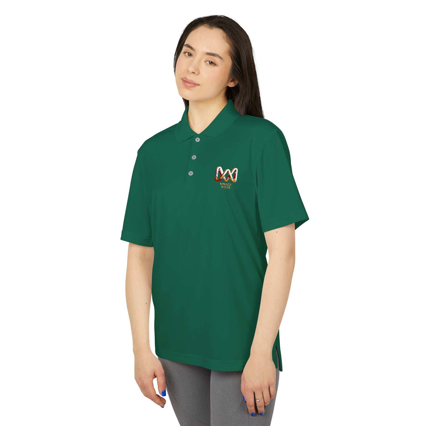 Unisex MNAGA Performance Polo, Casual Polo Shirt, Sportswear, Athletic Clothing