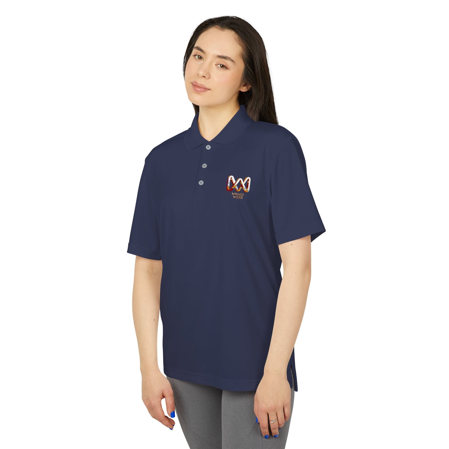 Unisex MNAGA Performance Polo, Casual Polo Shirt, Sportswear, Athletic Clothing