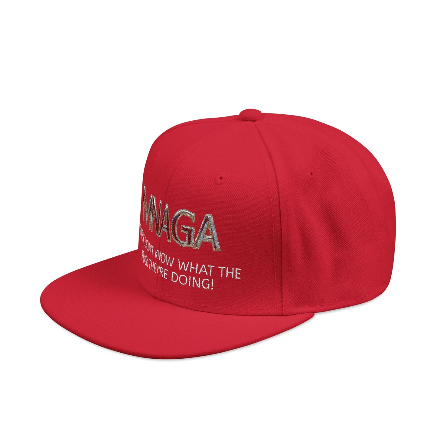 MNAGA Novelty Embroidered Snapback Cap, Stylish Casual Hat, Gift for Dad, Trendy Streetwear, Fashion Accessory for Men
