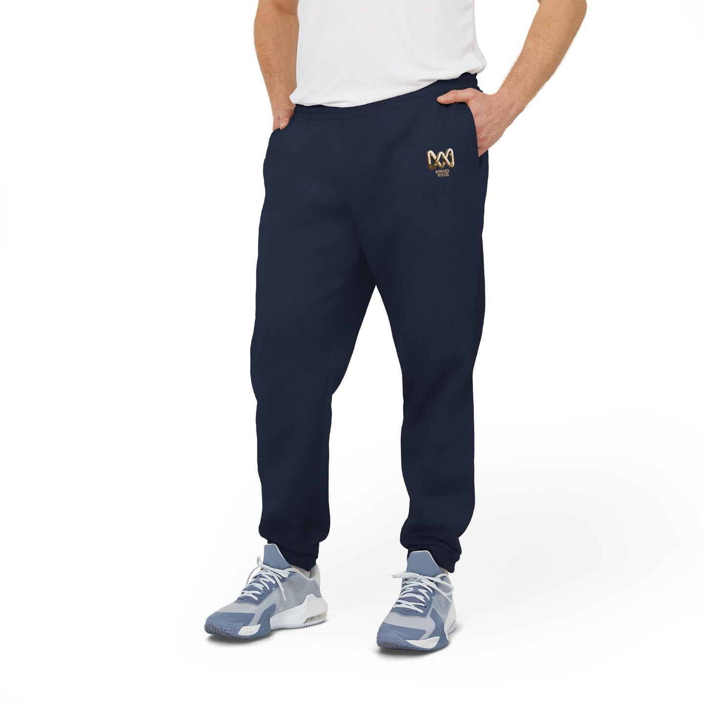 MNAGA Unisex Fleece Joggers, Cozy Lounge Pants, Casual Athleisure Bottoms, Fitness Jogging Trousers