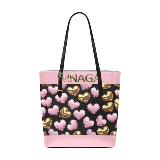 MNAGA Hearts Pink Tote Bag