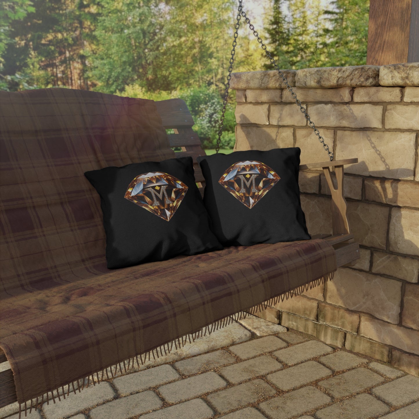 MNAGA Diamond Monogram Outdoor Pillows, Decorative Pillows, Garden Decor, Patio Accessories, Home Decoration, [...]
