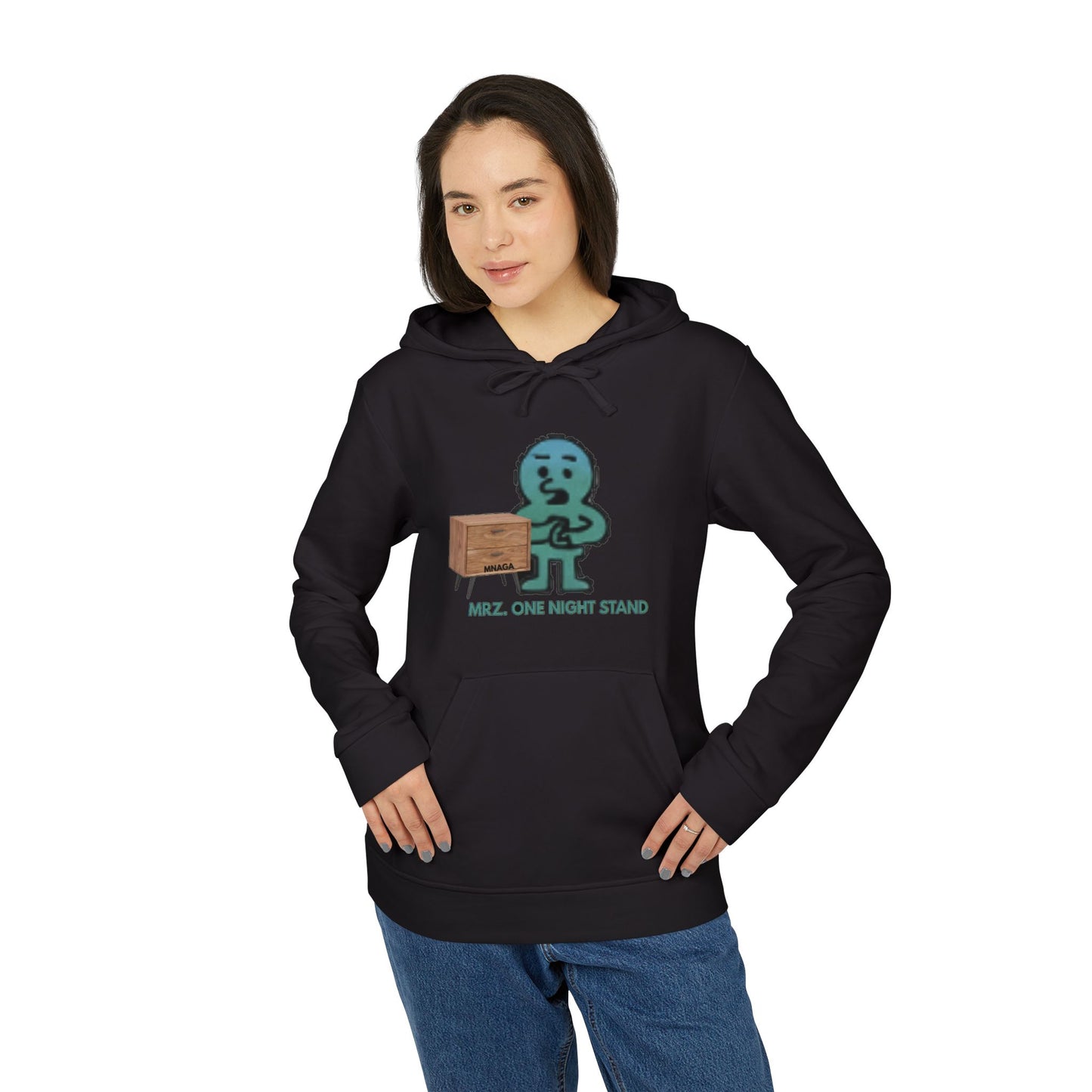 MNAGA Authentic MZZFITZ Fleece Hoodie, Casual Wear, Athleisure Style, Him/Her, One Night Stand