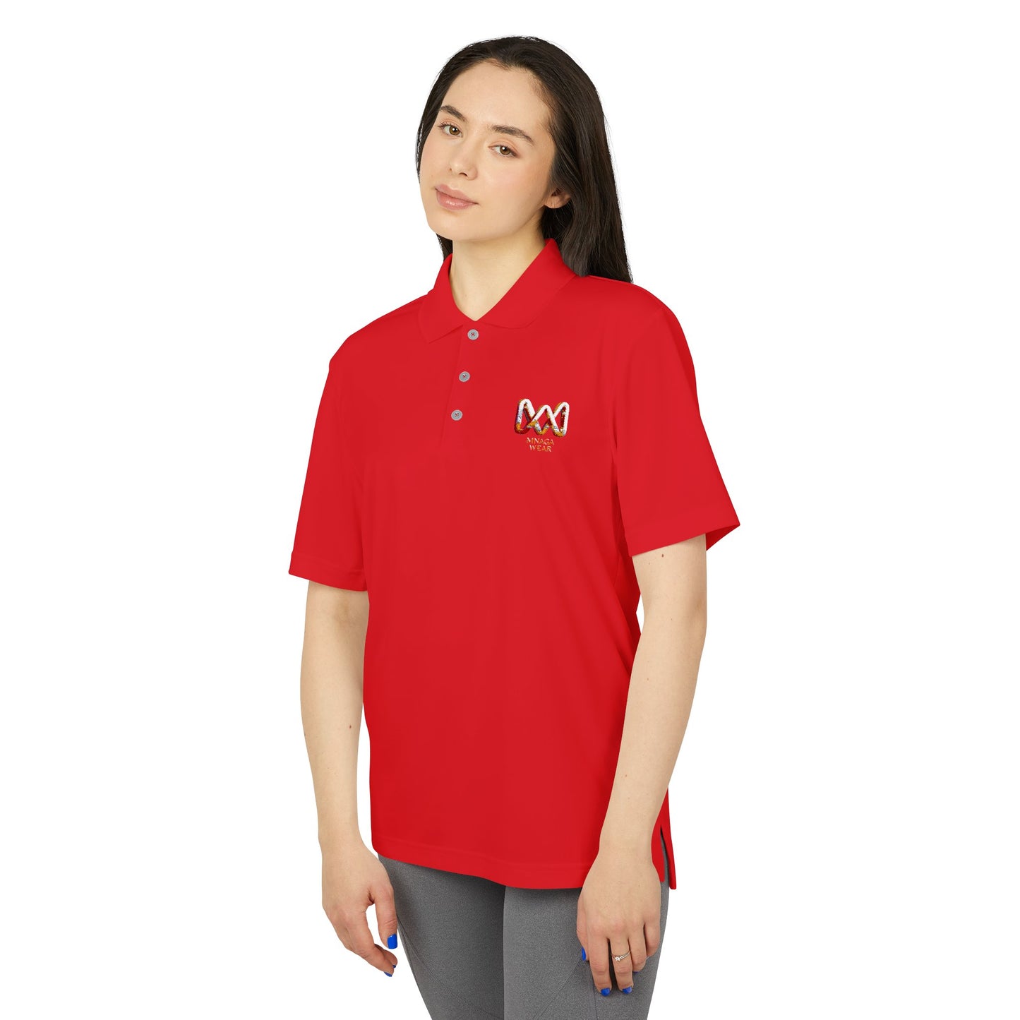 Unisex MNAGA Performance Polo, Casual Polo Shirt, Sportswear, Athletic Clothing