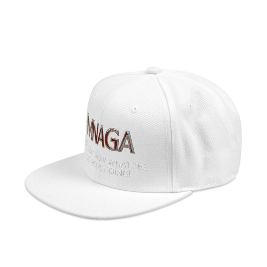 MNAGA Novelty Embroidered Snapback Cap, Stylish Casual Hat, Gift for Dad, Trendy Streetwear, Fashion Accessory for Men
