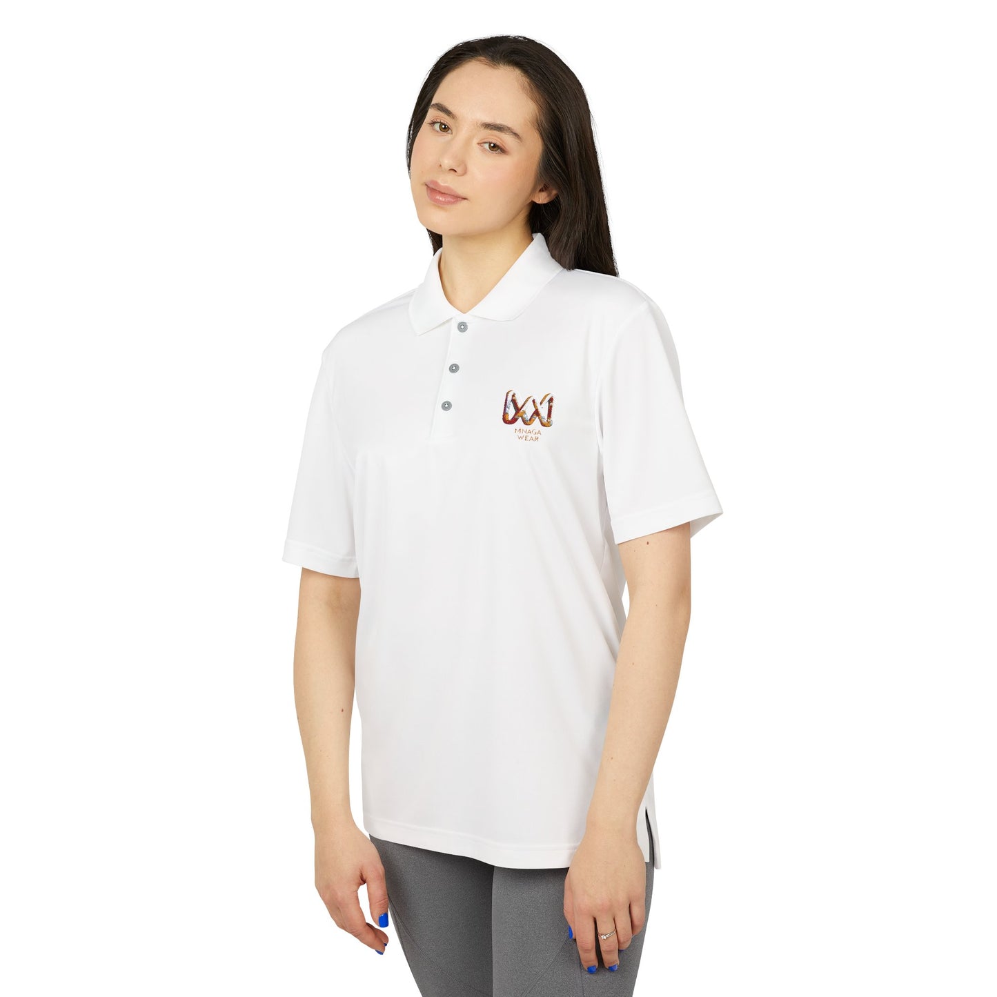 Unisex MNAGA Performance Polo, Casual Polo Shirt, Sportswear, Athletic Clothing