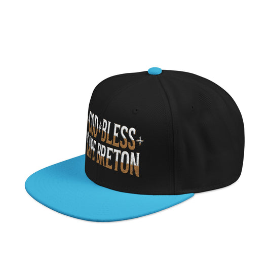MNAGA Cod Bless Cape Breton Snapback Cap, Casual Streetwear Hat, Gift for Him, Summer Fashion Accessory,