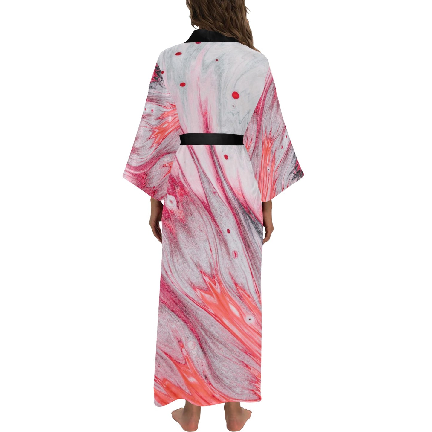 Splash Long Kimono Robe