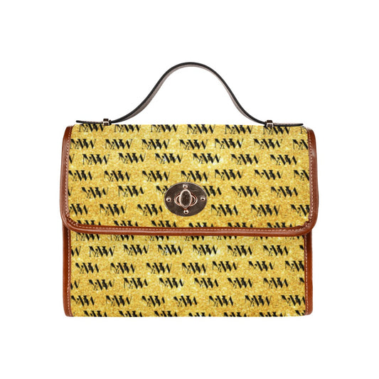 Gold MNAGA Waterproof Canvas Bag (Model 1641)