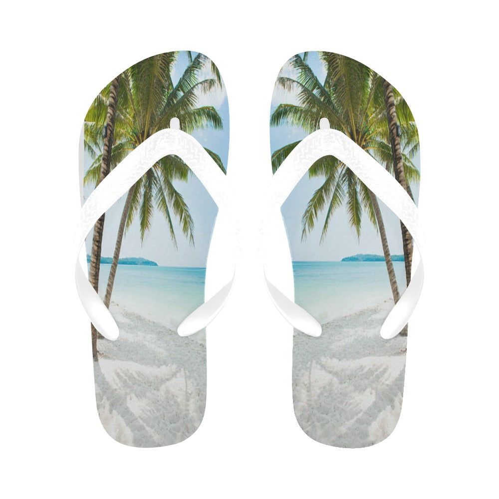 Palm Tree Flip Flops (For both Men and Women)