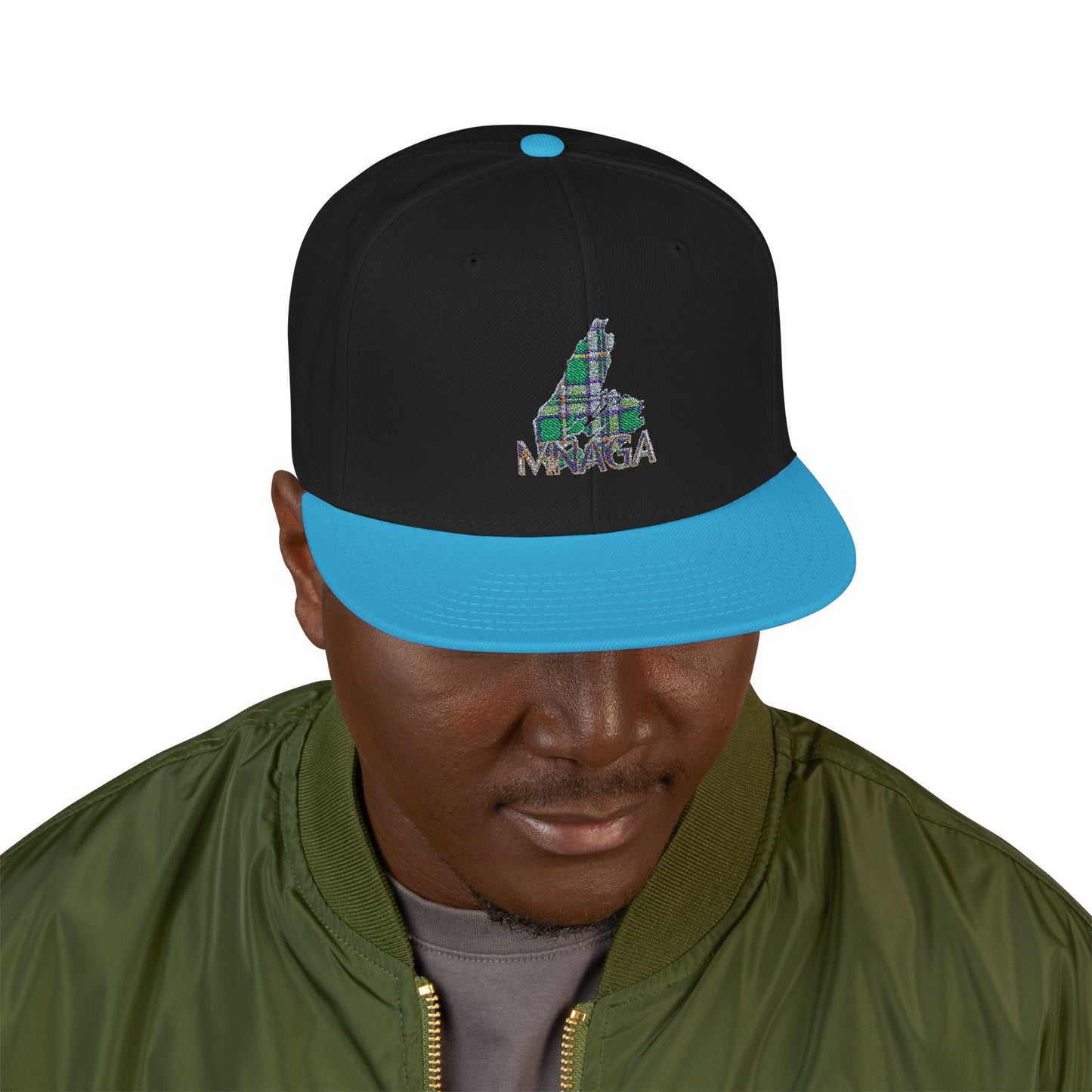 MNAGA Cape Breton Snapback Hat with Embroidery Design | Trendy Adjustable Cap for Outdoor Activities, Streetwear