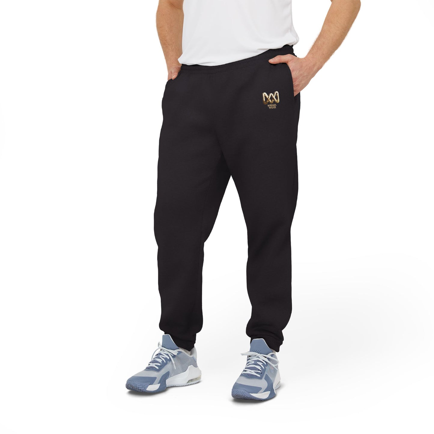 MNAGA Unisex Fleece Joggers, Cozy Lounge Pants, Casual Athleisure Bottoms, Fitness Jogging Trousers