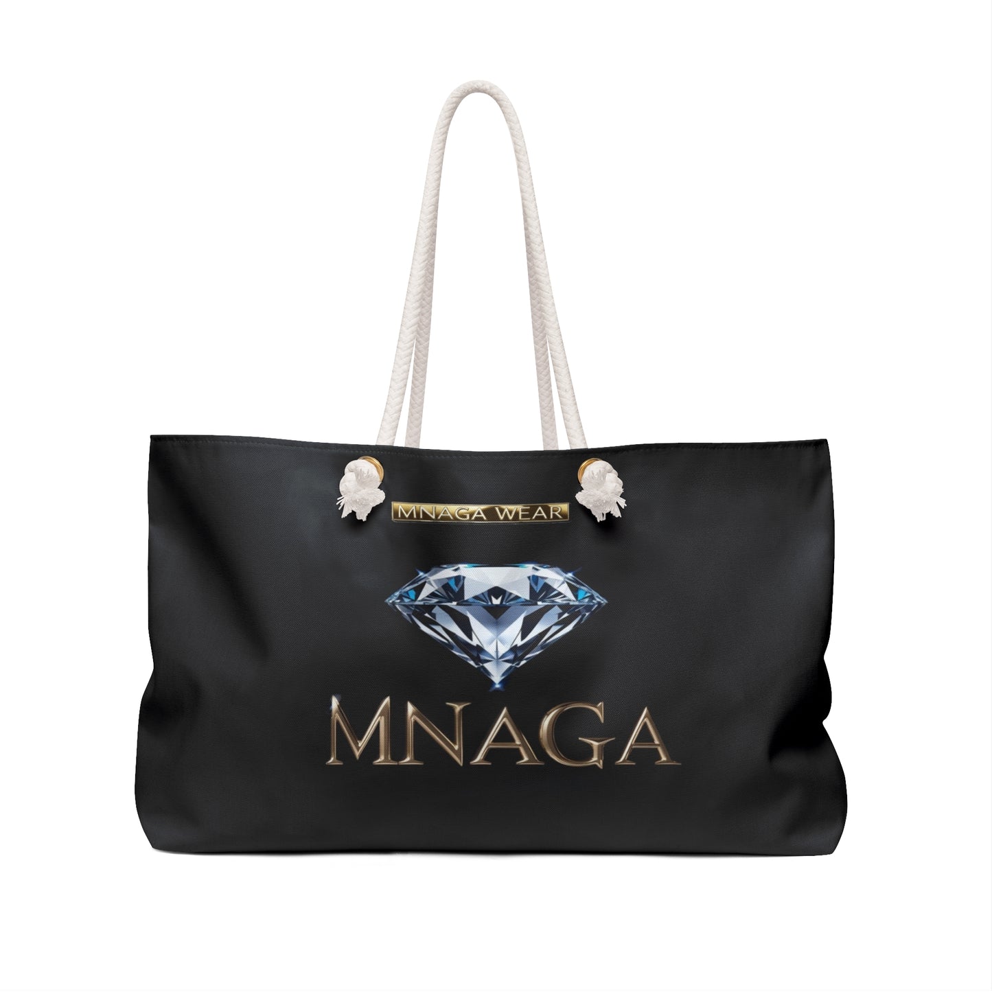 MNAGA Diamond Stylish Weekender Bag - Travel, Gym, Tote, Overnight Bag, Fashionable Carryall