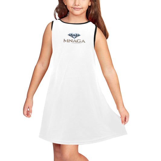 Girls' Mnaga Sleeveless Dress (D58)