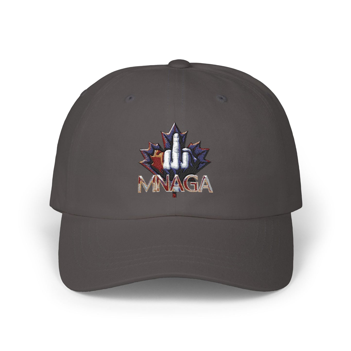 MNAGA Dad Cap with Embroidered Maple Leaf Design, Casual Hat, Gift for Fathers Day, Outdoor Style, Trendy Accessory