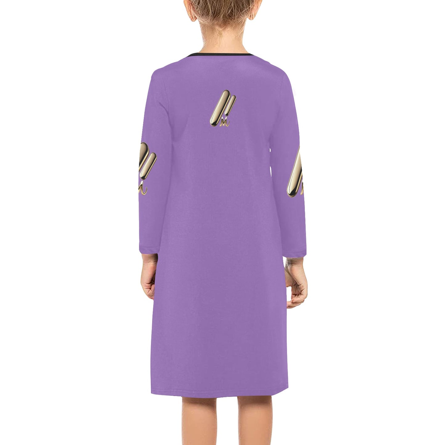 Girls' Long Sleeve MNAGA Dress (D59)