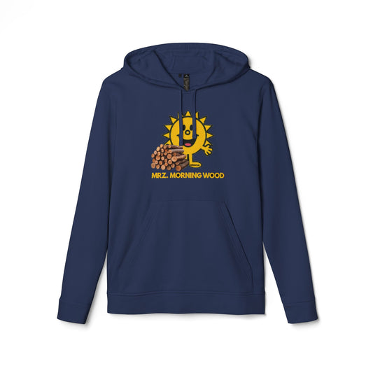 Funny MZZFITZ Hoodie - Mzz. Morning Wood, Unisex Pullover for Fall, Him/Her, Casual Streetwear, Warm Layer