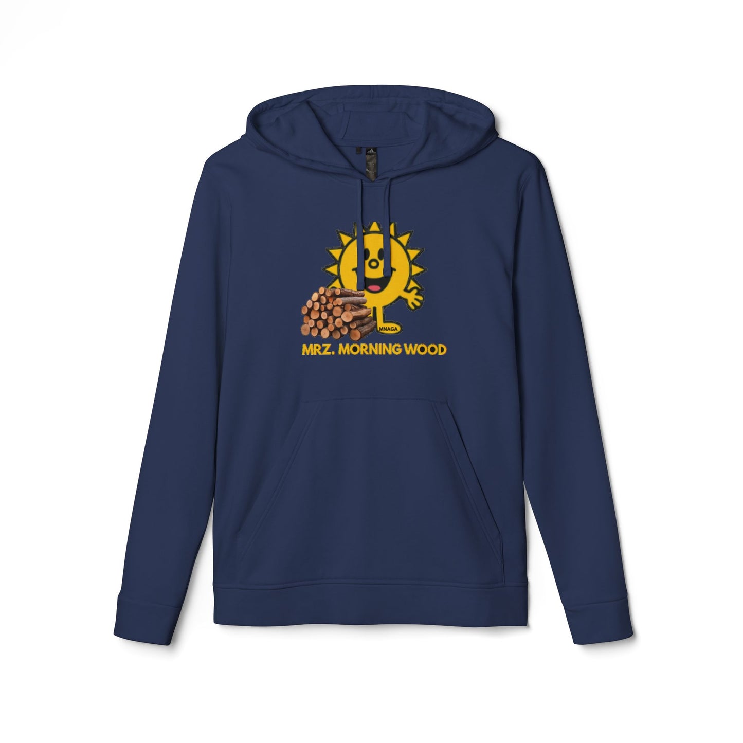 MNAGA Authentic MZZFITZ Hoodie - Mzz. Morning Wood, Unisex Pullover for Fall, Him/Her, Casual Streetwear, Warm Layer