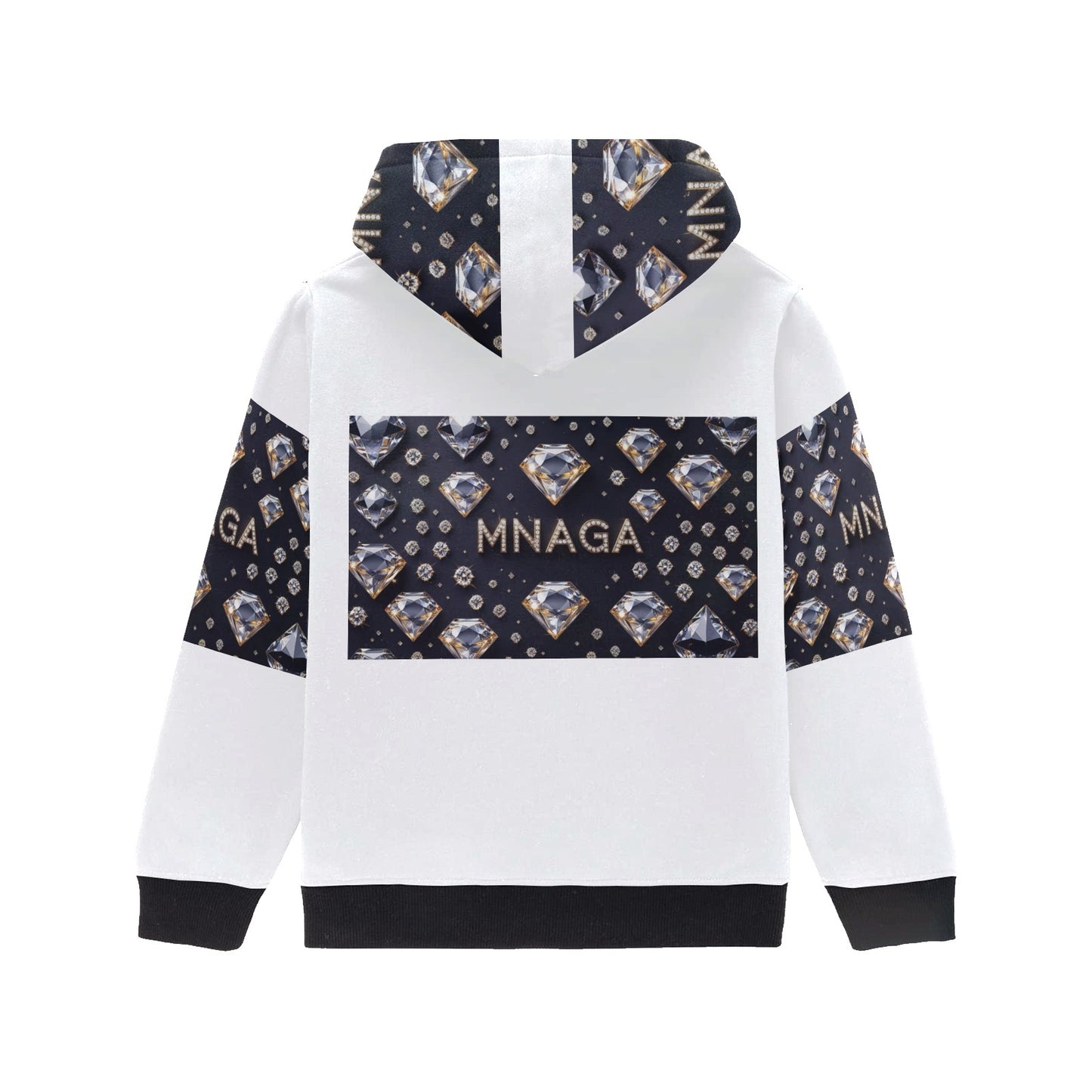 Little Girls' Long Sleeve MNAGA Diamond Hoodie
