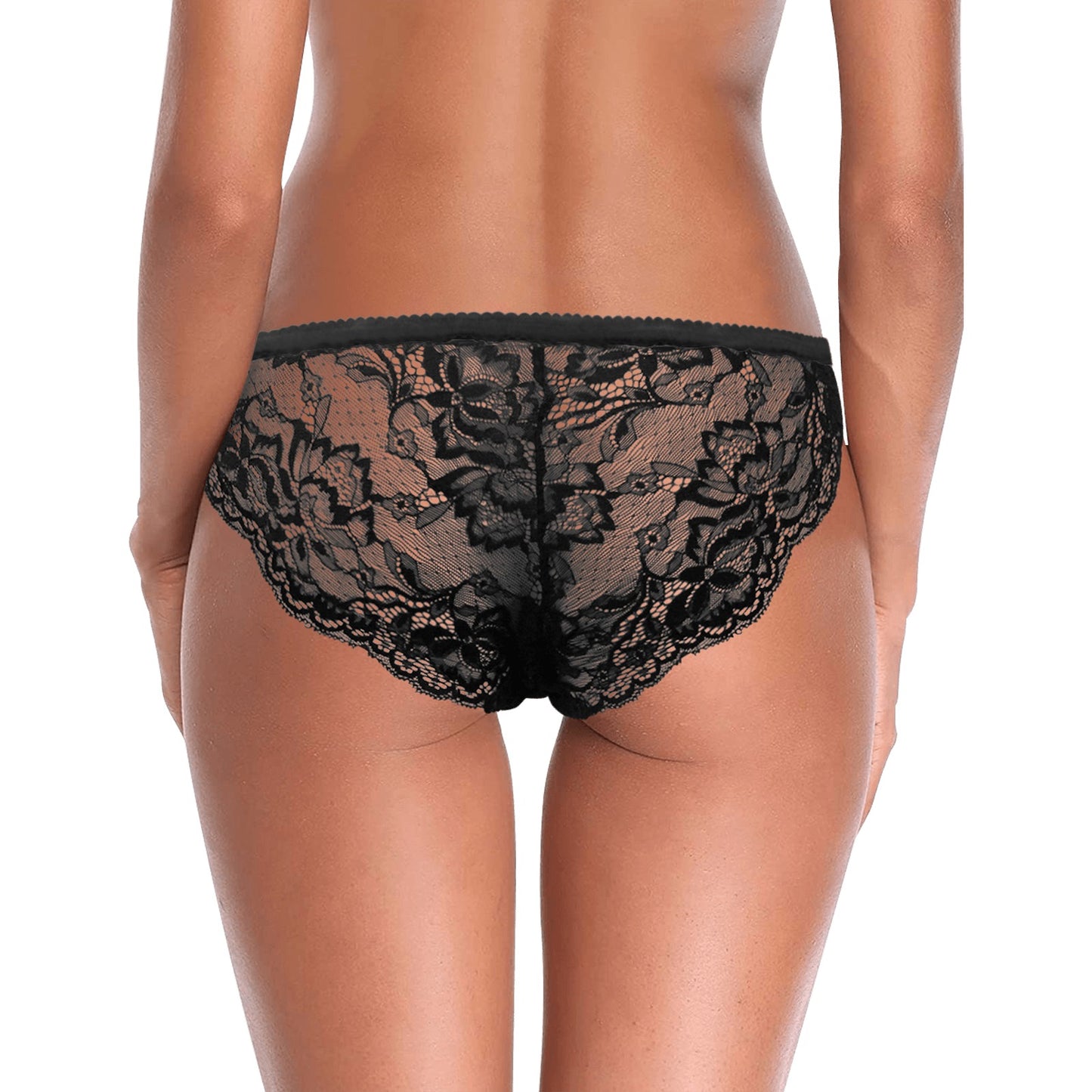 Black Crabs Women's Lace Underwear(ModelL41)