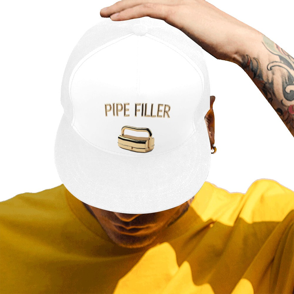 Pipe Filler White Snapback Hat